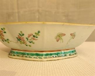 Beautiful Antique Hand Painted Ceramic Bowl