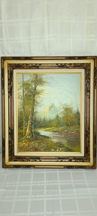 G. Whitman Mountain Scenic Painting