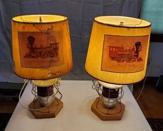 Pair of Vintage Lantern Lamps