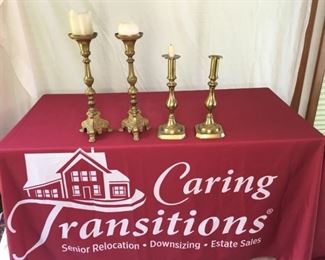 TriFooted English Candlestick Holders
