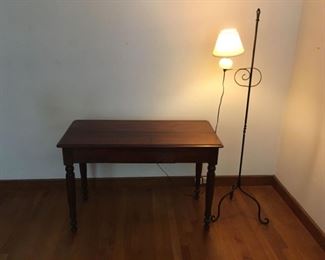 Vintage Long Table and Lamp
