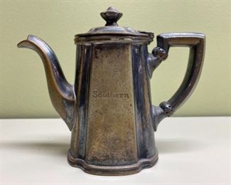 Antique Southern Railroad Reed Barton 9oz Teapot