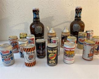 Beer Steins and Beer Can Collection