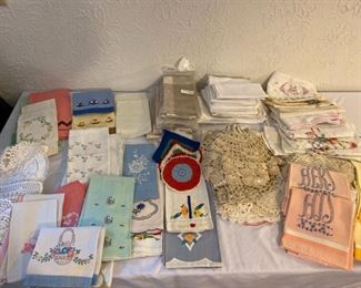 Doilies, Linen Napkins, and Hand Towels