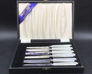 Eales of Sheffield Pearl Handled Knife Set