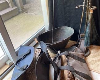 Fireplace Set and Coal Bucket