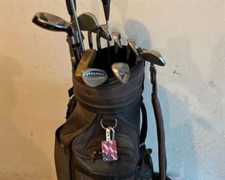 TaylorMade Golf Clubs and Golf Bag