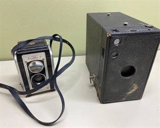 Vintage Kodak Duaflex II Camera and Eastman Kodak Co. Brownie