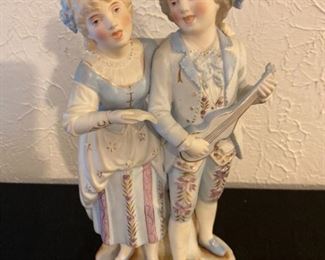Vintage Porcelain Bisque Statue