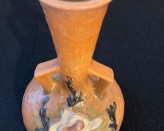 Vintage Roseville Magnolia Terra Cotta Bud Vase