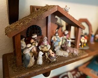 Large collection of Nativity sets