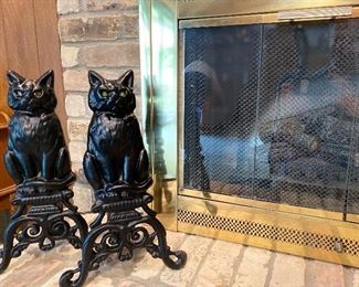 Cat fireplace accessories