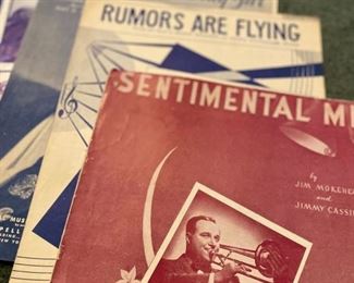 Vintage sheet music