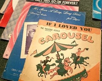 Vintage sheet music