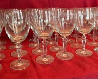 Assorted Crystal Wine Glasses