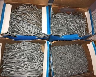 Assortment of Nails and Staples