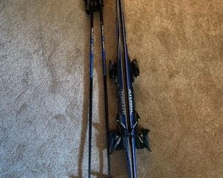 Atomic Downhill Skis Set and Bag