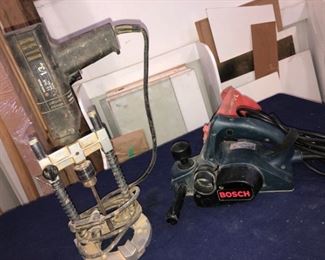Bench Top Drill Press and Handheld Planar
