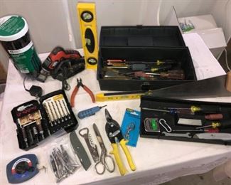 Black and Decker Cordless Drill with Drill Bit Set and Tool Box