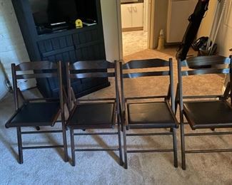 Classic Set of Four Wooden Chairs