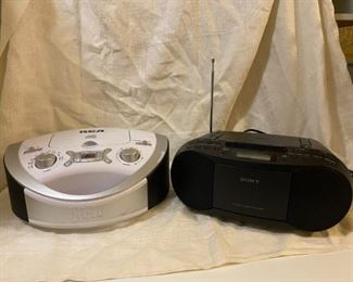 Classic SONY and RCA Disc and Radio Player