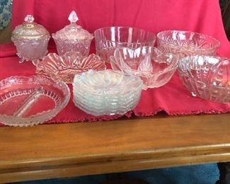 Crystal Serving Bowls and Trays