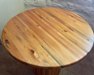 Custom Made Circular Wooden Table