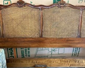 Fruitwood French Provincial king headboard