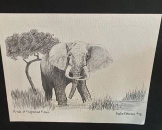 "A Tale of Frightened Fishes" by Gaylord Stevens - 1976