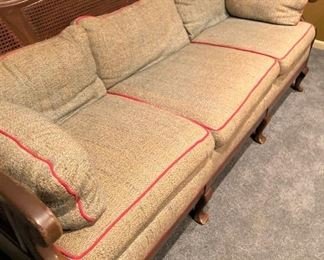 Cane back sofa