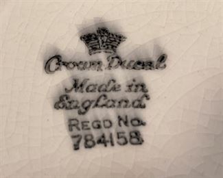 Crown Ducal  plates - made in England