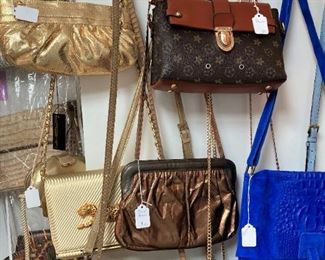 Purses of almost every style, color, and size