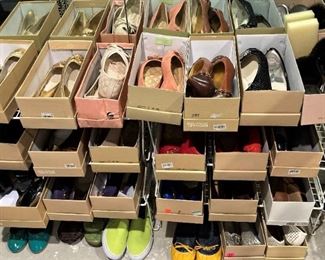 Most of the shoes are size 8 - 8 1/2.