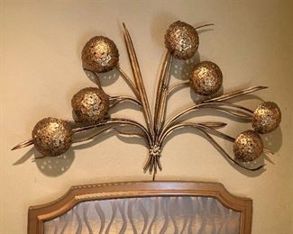 One of two matching wall light fixtures