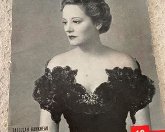 Another early LIFE magazine - March 1939 - features Tallulah Bankhead (1902-1968)  (She was an American stage and screen actress and member of the Brockman Bankhead family, a prominent Alabama political family.)