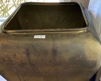 Large brass planter