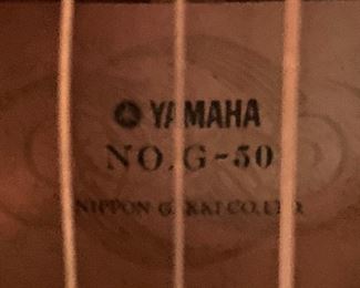 Yamaha No. G-50 guitar