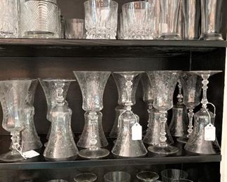 Additional stemware including Waterford