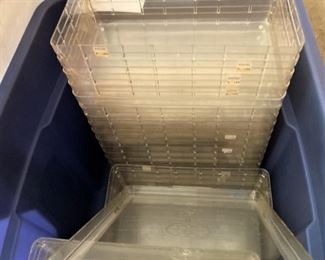 Clear shoe containers