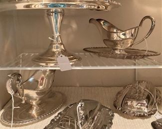 So many lovely silver plate selections