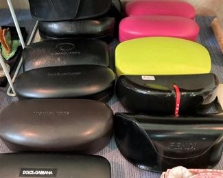 Designer sunglasses and cases