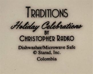 "Holiday Celebrations" by Christopher Radko dishes
