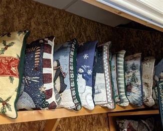 Pillows in the Christmas Room-