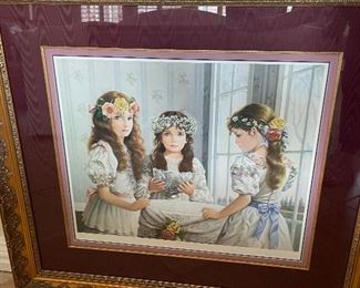 Angels by P. Bannister 
Pencil signed and numbered 
Pati Bannister art