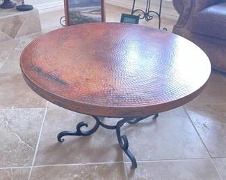 Copper top table 