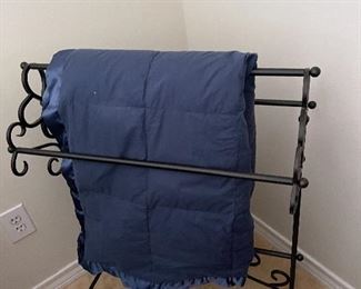 Cast iron blanket rack 
