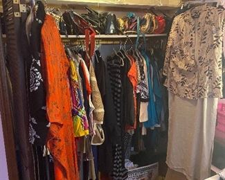 Tons of ladies designer & vintage clothes & handbags