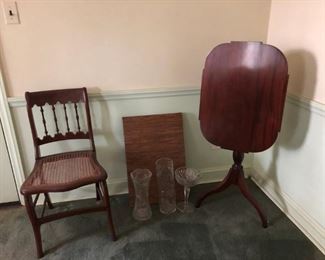 Tilt Top Table, Chair