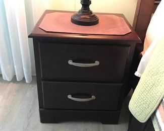 Queen size plantation style bedroom set includes bed, 2 nightstands, cabinet and dresser w/mirror.  $550