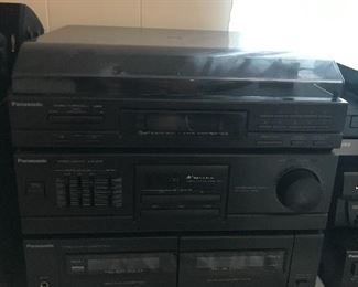 Panasonic component turntable, receiver & cassette player $150